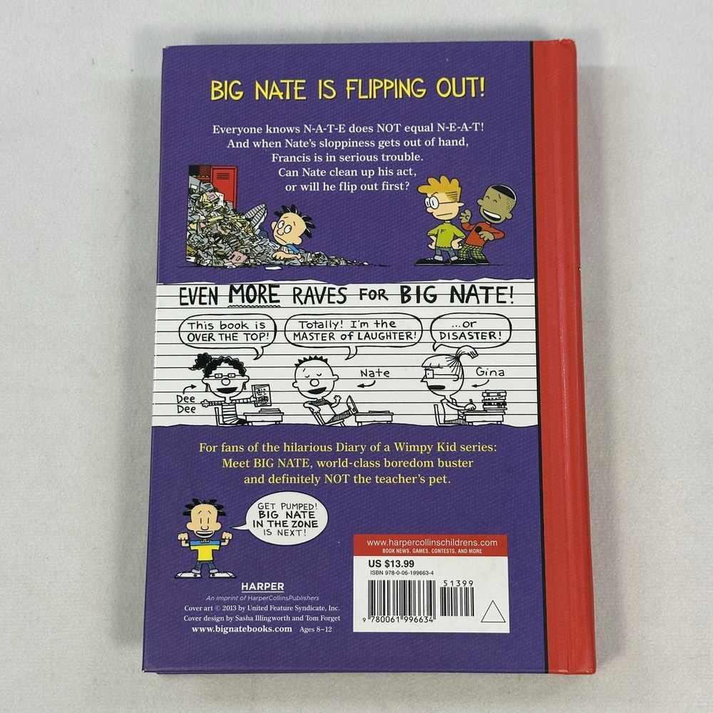 Big Nate Flips Out- Hardcover - Picture 2 of 4